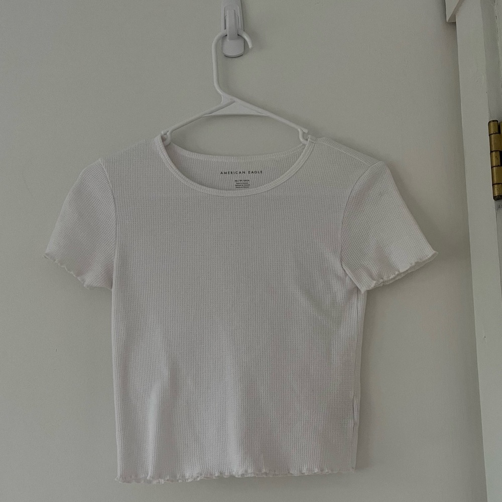 White mid length shirt